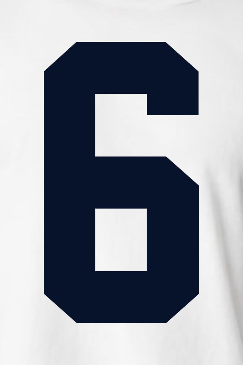 8" Blue-Toned Iron on Numbers for Clothing，Jersey Numbers，Large Iron on Numbers for Jersey Heat Transfer Numbers for Sports Uniform Basketball Football Tee(Style A) (Navy-Blue 6 or 9)