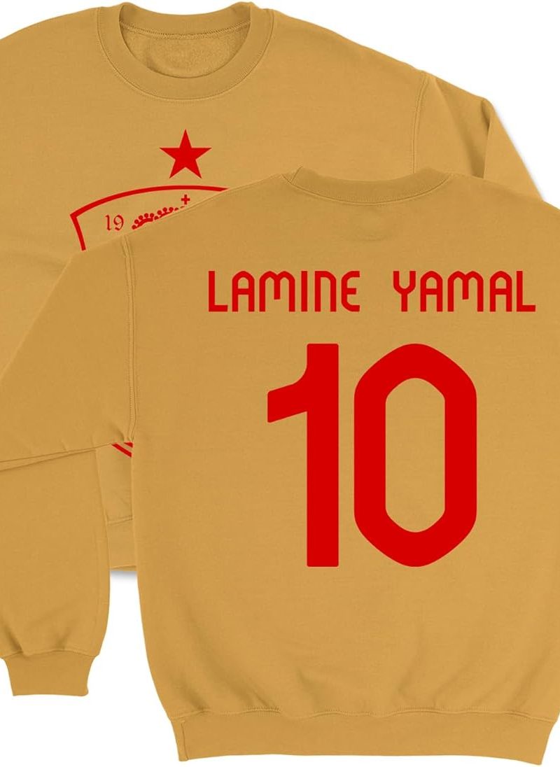Yamal-Inspired 10 Jersey Style - Spain Tribute Unisex Crewneck Sweatshirt