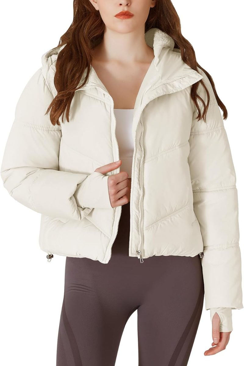 Ladies' Light Stitched Padded Jacket Hooded