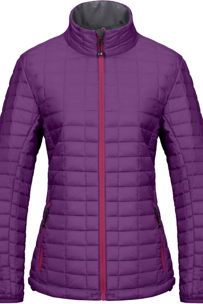 Ladies' Padded Jacket, Light Warm Hiking Jacket with Post-Consumer Synthetic Insulation