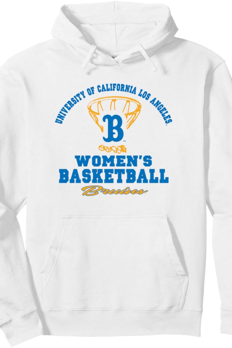 UCLA Bruins Ladies' Basketball Hype White Pullover Hoodie