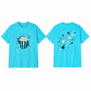Cyan and Black Basketball Jersey