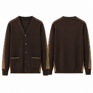 Elegant Brown and Gold Blouse