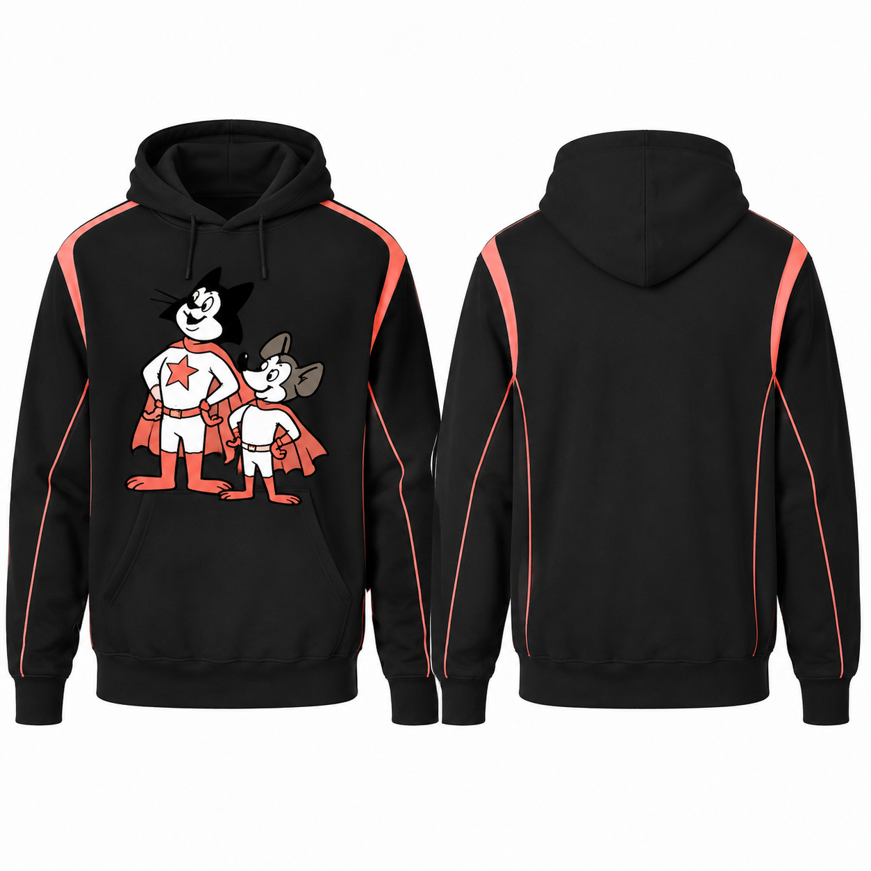 Women's White and Coral Knit Baseball Sweater