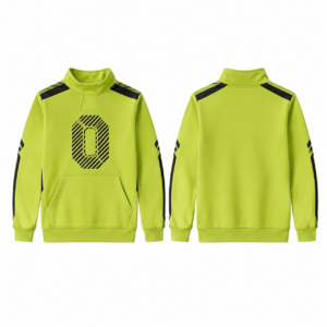 Lime and Black Athletic Performance Sweatshirt
