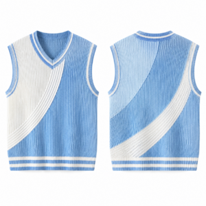 Sky Blue and White Soccer Jersey Knitwear