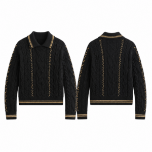 Black Gold Soccer Jersey Top for Men